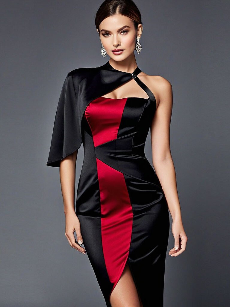 Crimson Allure: A Captivating Formal Ensemble