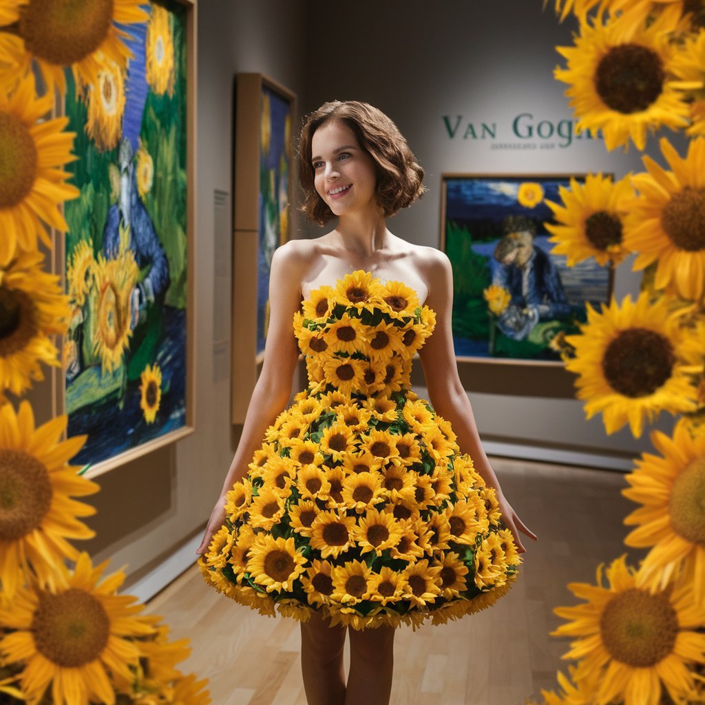 Sunflowers Summer Dress