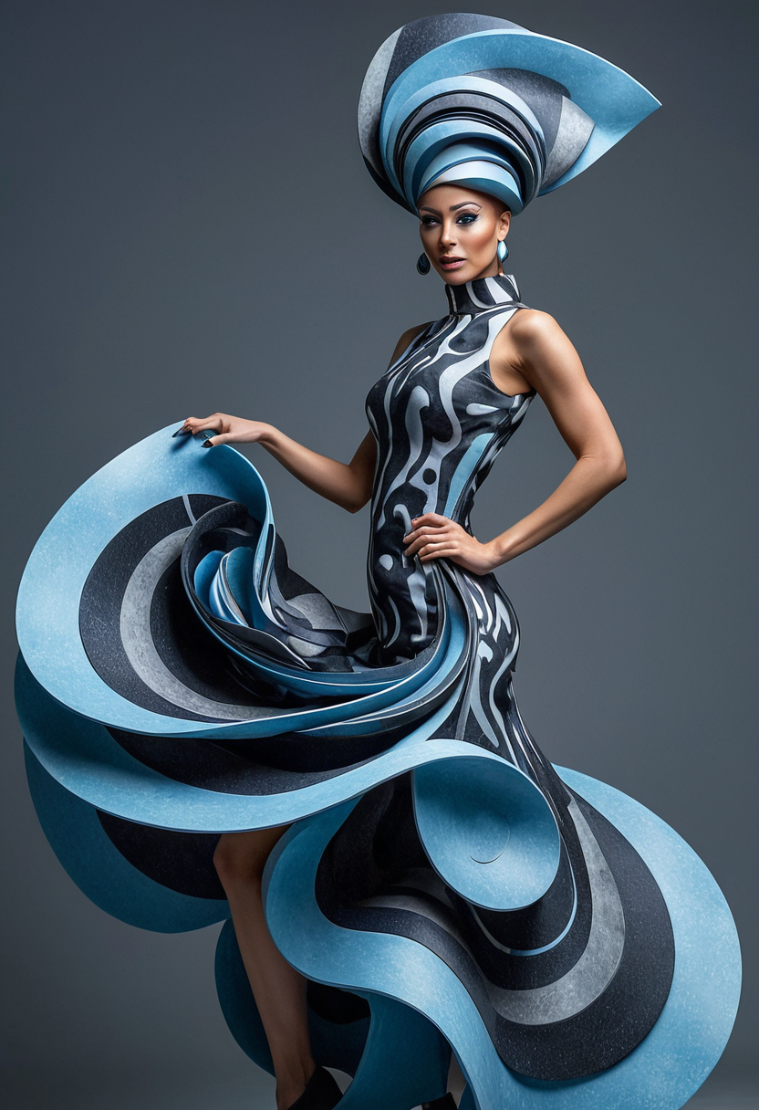 Avant-Garde Allure: A Captivating Couture Creation