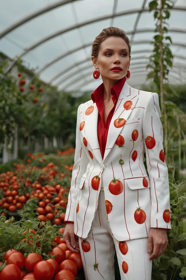 Tomato Chic: Farm-Fresh Suit Harvests Style