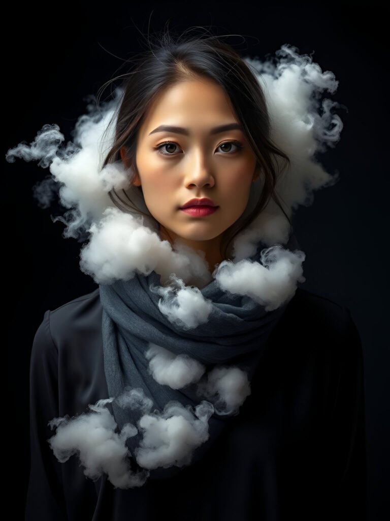 Nebula Neckwear: The Cloud Scarf Sensation