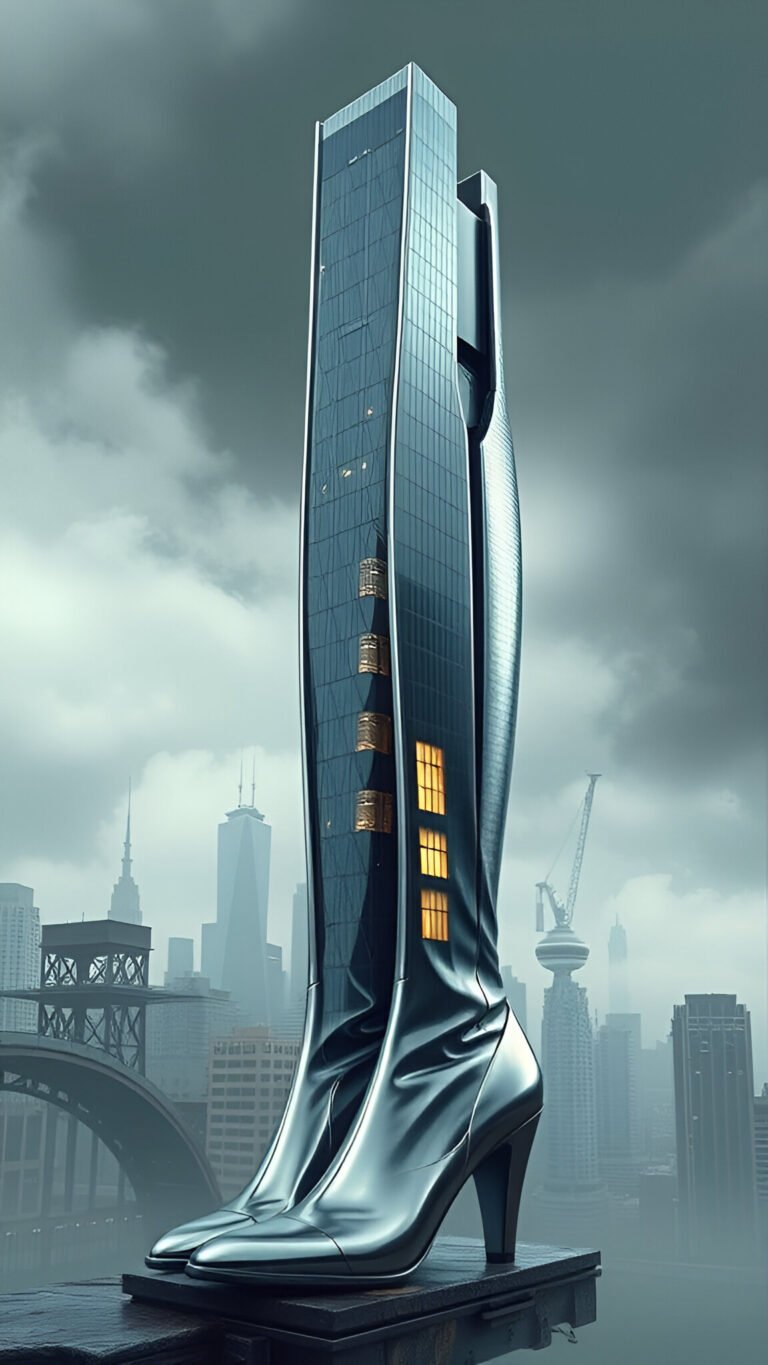 Fashion Architecture – Skyscraper Boot Concept Art