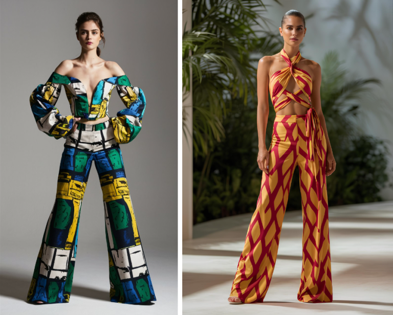 Two-Piece Magic: Abstract or Tropical?