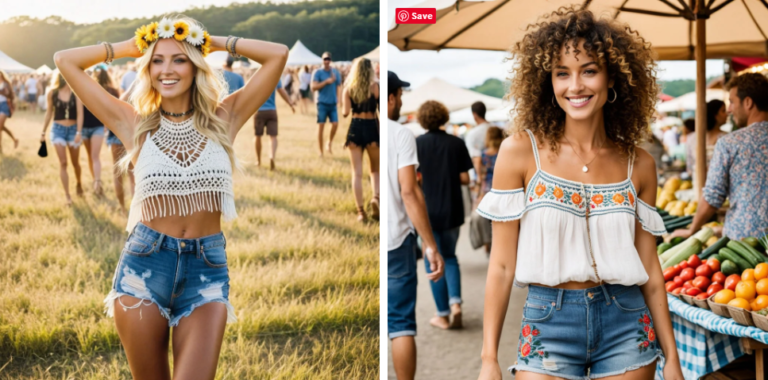 Festival Look – Boho Crop Top or Embroidered Blouse?