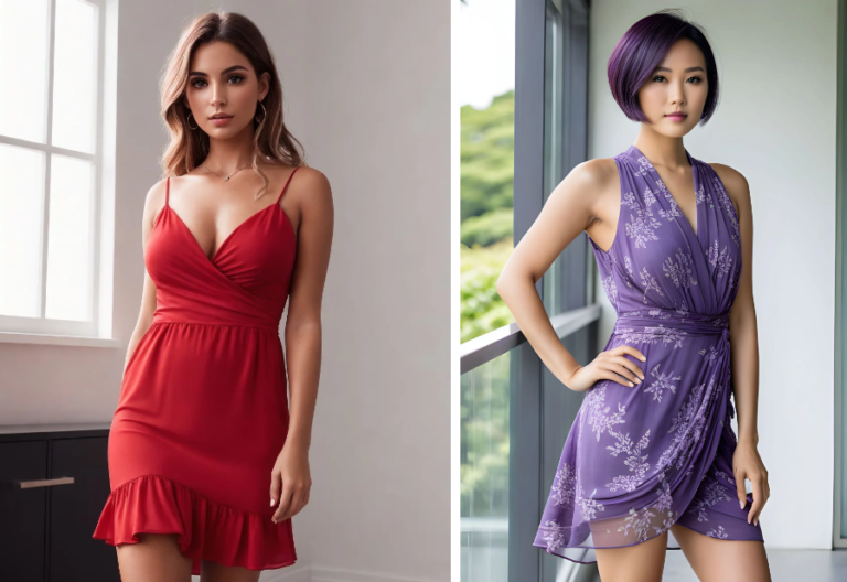 Enchanting Looks: Crimson Allure or Lavender Grace?