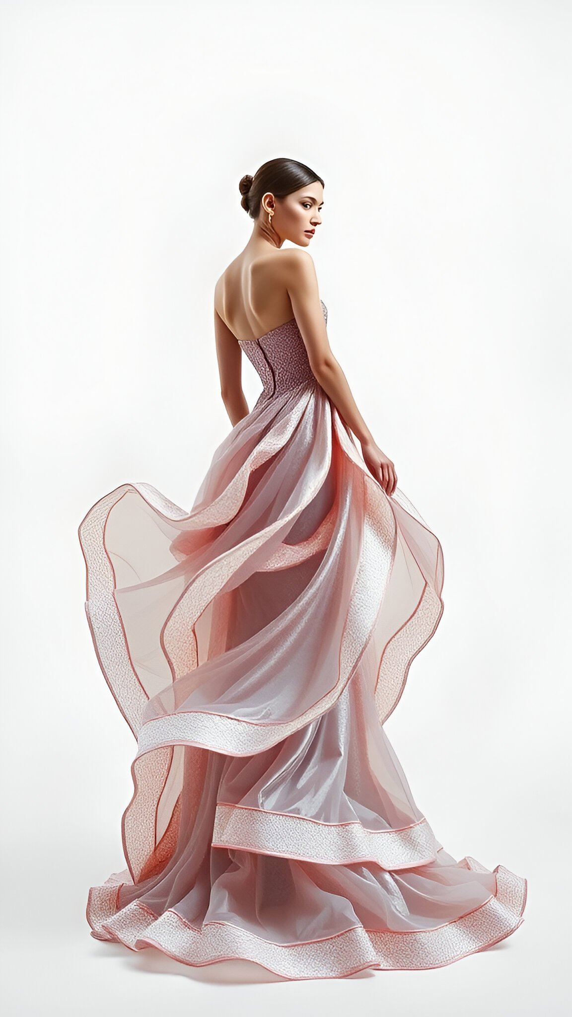 Ethereal Enchantment: A Dreamlike Pink Gown